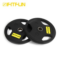 아이핏펀 3홀 고무중량 원판 바벨원판, 10kg
