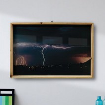 데코밍샵우드프레임액자_번쩍이는번개_우드프레임액자_우드프레임액자-tg820, 타입1