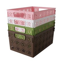 플라스틱 수납바스켓 사각소쿠리 정리바구니 5호