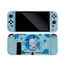 AOHAO 귀여운 포차코 캐릭터 닌텐도 스위치/스위치 OLED TPU 케이스+수납 파우치, SWITCH