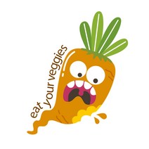 천아트 다리미 전사지 놀람 당근(F972) 옷리폼 티셔츠 열전사지