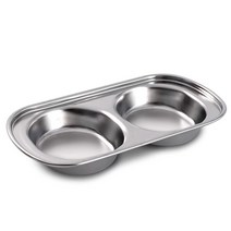 스텐 간장 초장 고추장 2구 용기 소스그릇 소스접시 스테인레스 스테인리스, 본품