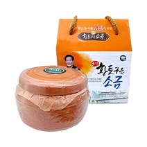 명인이 만든 소망황토구운소금 500g 선물박스 소, 1개