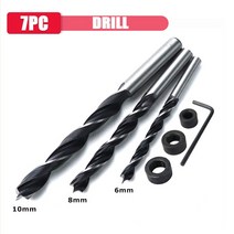 6/8/10mm 목공 핸드 툴 빠른 포지셔닝 헬드 펀치 고정구 드릴 장부 조인트 목공자, 05 Drill Bit