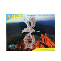우드크래프트 3D 입체 퍼즐 동물 독수리, 단품, 단품