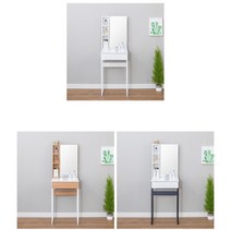 좁은공간 활용 수납가능한 화장대 450 신혼화장대 로맨틱화장대 화장품수납함 화장품정리대 화장대추천, 네이비