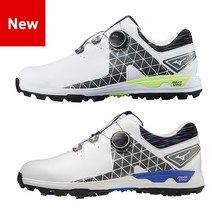 (한국미즈노정품)미즈노 2022 웨이브 해저드 SL 보아 남성용 골프화, 280mm, 화이트(라임)