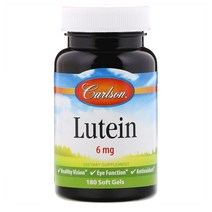 칼슨 랩스 루테인 6Mg 아이 비젼 Carlson Labs Lutein 6 Mg Eye Vision Ci Ep 180정