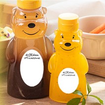 키친어썸 곰돌이 소스통 음료보틀(스티커증정이벤트) 180ml 360ml, 1개