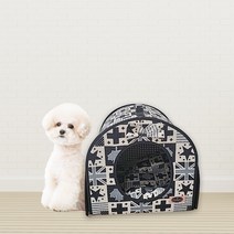 강아지 하우스 중형견 사계절 하우스 국산제조 소재 펫하우스 집, 그레이국기
