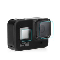 액션캠대여 초미니무선카메라 바디캠 Gopro 8 블랙 액세서리 화면 보호기 템퍼 유리 울트라 클리어 LCD HD 렌즈 프로텍터 3pcs 세트 키트 슬림 고 프로 용