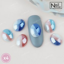 트리플 캔디스톤-1 (4개입) /영롱스톤/삼색스톤/반볼, 없음, 스톤-02
