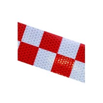 카포카 발광 반사테이프 반사스티커 (1M씩 연장판매), 체크무늬 실버레드(50mm X 1m), 1개