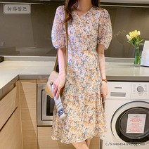 여성 예쁜 꽃무늬 플라워 롱 원피스 55 66 77 0B785