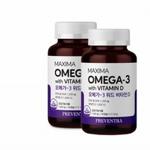 오메가3 위드 비타민D 멸치 연어유 항산패 오메가3 비타민E EPA DHA 정제어유 90캡슐2병