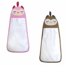 MDG6011 하라홈 아플리케 자수 부엉이 주방타월 브라운 앞치마/하라홈/앞치마쇼핑몰/면앞치마