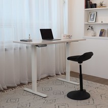 핏쳐 전동식 높이조절 충돌방지 센서 모션데스크 스탠딩 책상 FDE1400, 오크