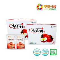 밀양 얼음골사과즙 생사과즙 50팩, 단품, 단품
