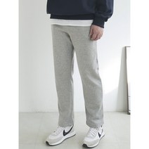 남자 무지 일자 트레이닝 바지 기모 옵션