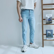 이브컴퍼니 다리가길어보이는 컷팅 연청청바지 (2391)