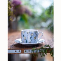 이에스 앨리스 가든 토끼컵앤소서 커피컵 3컬러, 블루