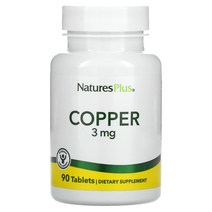 네이쳐스플러스 구리 Copper 3 mg 90 타블렛 1개, 90 태블릿