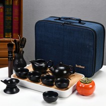 1인 다기 세트 여행용 휴대용 보이차 녹차 전통 찻잔 자사호 다도 대나무 차판 이효리, AM, 1개