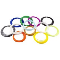 HATCHBOX 3D 펜ABS1.75SMP ABS 펜 필라멘트 치수 정확도 / 0.05mm 총 1.75mm 12가지 색상 샘플 팩 색상당 20피트 USA 미국