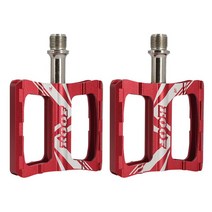 KOOF XT-T005 알루미늄 CNC 경량 미니 평페달 블랙 레드