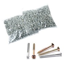 목공 목재용 4mm 접시머리 피스 나사 봉지단위, 4x20(mm) 1000ea