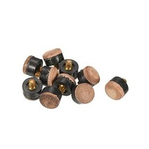 PATIKIL 13mm 직경 나사식 풀 큐 팁 30개 당구 힌트 스누커 용품 스틱 교환용 액세서리 브라운