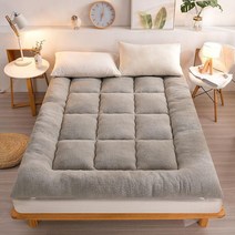 거실토퍼 양털토퍼 침대토퍼 캠핑 차박 토퍼, 그레이