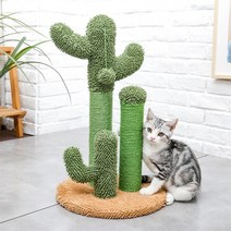 나무위의고양이 캣타워 스크레처 캣워커 선반 cute cactus pet cat tree toy with ball scratching post for cat 고양이 등산 버섯, amt0157wh, 사진으로