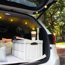 지엠지모터스 더넥스트스파크 15~18 쉬머 폴딩 캠핑박스 차박 다용도 트렁크정리함 우드플레이트 포함 풀세트, 베이지 1P