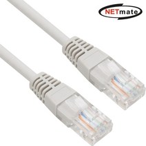 NETmate CAT.5e UTP 랜케이블(그레이) 30cm/NMC-U503G NMC-U503G