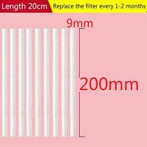 대형 가습기 아로마 필터 분무기 교체 면봉 절단 가능 x20 0mm 10x200mm 1L 2L 3000ml, 02 9mmx200mm_03 30pcs