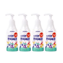 닥터이엘 쁘띠에르 어린이 키즈 불소 500ppm 딸기향 펌핑 치약 220g 초등학생 치약, 4개