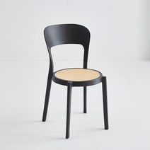 카페편한의자 PVC 디자인체어 바의자 클래식 의자 테이블 스벅 귀여운 싱글 심플 업소용, 검은 색