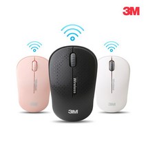 3M M350 무선마우스 무소음 광마우스, 화이트