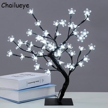 뱅커스램프 엔틱 스탠드 벚꽃 나무 가지 크리스탈 조명 테이블 램프 침실 파티 웨딩 실내 홈 크리스마스, 07
