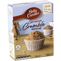 베티크로커 시나몬 크럼블 머핀 믹스 500g Betty Crocker Cinnamon Crumble Muffin Mix, 1팩