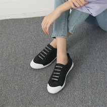 [오노마] ONM 은색 자수 5 라인 디자인 반짝반짝 여성 스니커즈