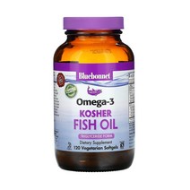 Bluebonnet Nutrition 블루보넷 뉴트리션 오메가3 코셔 피쉬 오일 120베지 소프트젤 포화지방 고도 다 불포화지방 오메가3 지방산 도코사헥사엔산 에이코사펜타엔산