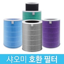 샤오미 공기청정기 필터 호환용 미에어 미에어2 미에어2S 미에어PRO 전제품호환, 그린필터(파워형)