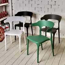 플라스틱 인테리어 야외 사무실 의자 피너트체어, 블랙