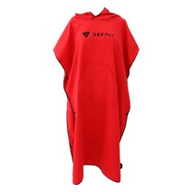 [디플리 Deeply] 다이빙 판초 타월, 레드