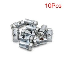 Uxcell범 케이블 직경 2.5mm 10 개 14x8mm 브레이크 라인 오토바이 와이어 고정 나사 패스너, 10개