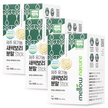 멜로우네이쳐 제주 유기농 새싹보리 분말 스틱 에어분쇄, 1g x 30포, 3개