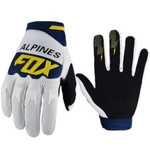 ALPINES 폭스 Motocross 레이싱 장갑 내리막 산악 자전거 DH MX MTB 오토바이 여름 남자 여자 Luvas S-XXL, XL, Yellow White