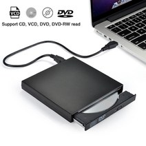 USB허브 노트북 멀티허브 멀티포트 외부 DVD ROM 광학 드라이브 USB 20 CD/DVDROM CDRW 플레이어 버너 슬림 휴대용 리더 레코더 r57, 02 Black